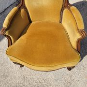 Armchair louis xv mustard walnut of the xix th century n°17
