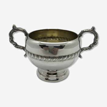 English silver metal sugar pot