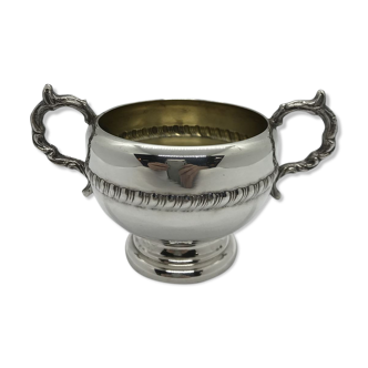 English silver metal sugar pot