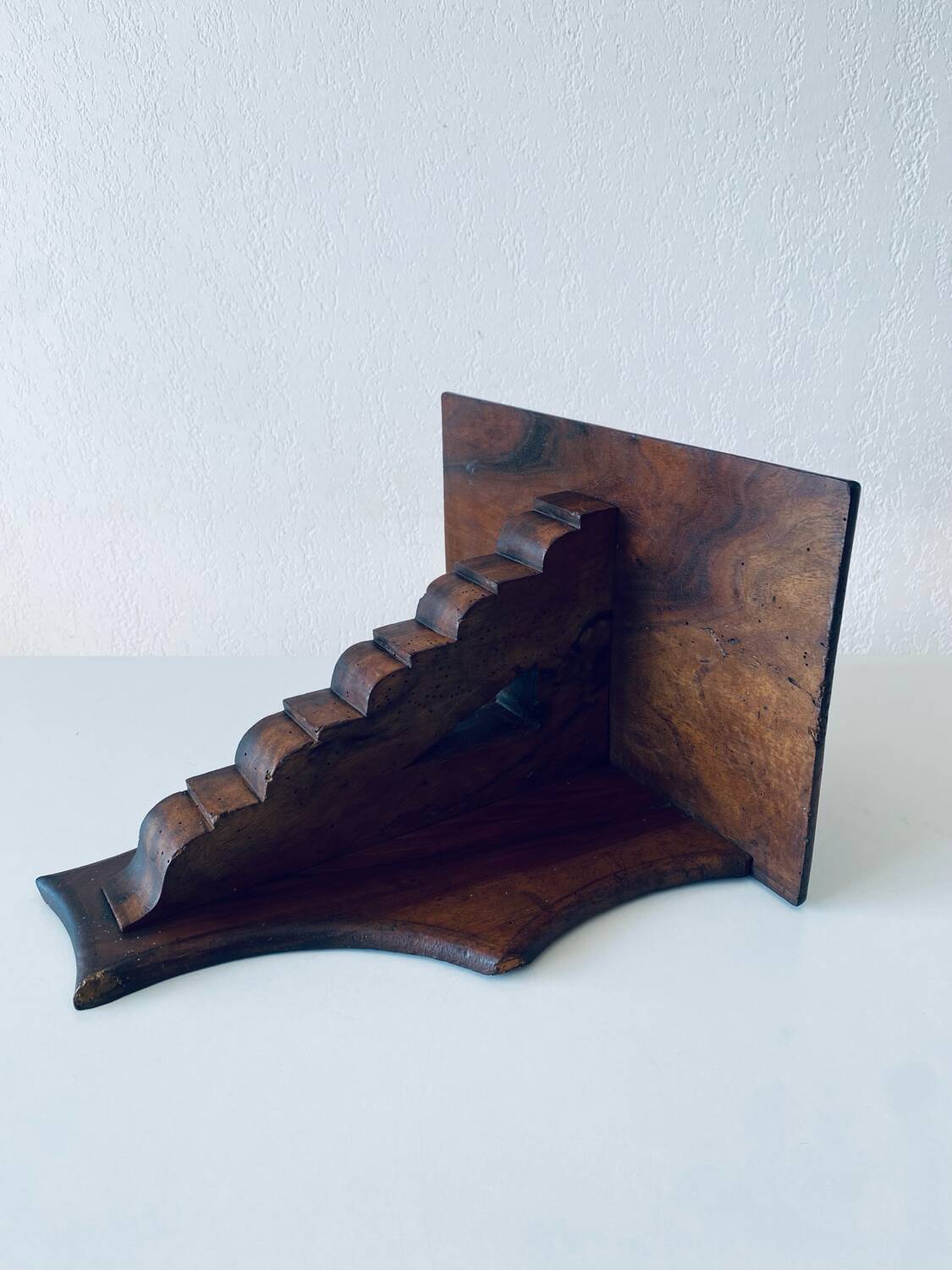 Antique wooden wall shelf