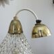 Hanging lamp "drop of water" glass diamond tip of the 50/60