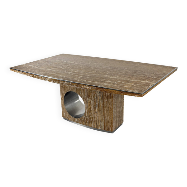Table à manger en Marbre par Willy Rizzo, Italy-1960s
