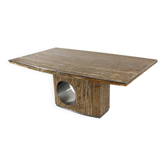 Dining table in marble by Willy Rizzo, Italy - 1960s