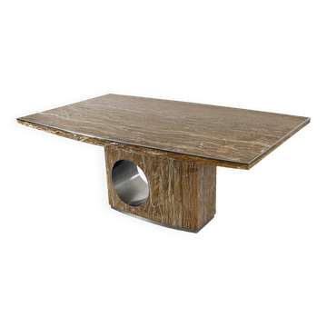 Dining table in marble by Willy Rizzo, Italy - 1960s