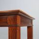 Antique walnut desk with brown leather, Italy, 19th century