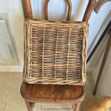 Vintage wicker square basket
