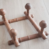 Foldable wooden coat rack, vintage, 50s/60s