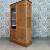 Display cabinet with hanging space