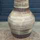 Vase cruche en céramique des années 60 multicolore et sacrifiée