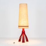 Space age floor lamp with tripod base (Germany, 1970s).