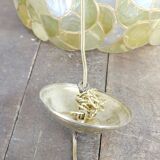 Large hanging in green mother-of-pearl and brass