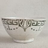 Art Deco iron earth bowl