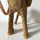 Braided straw donkey, popular art Spain, 1970s