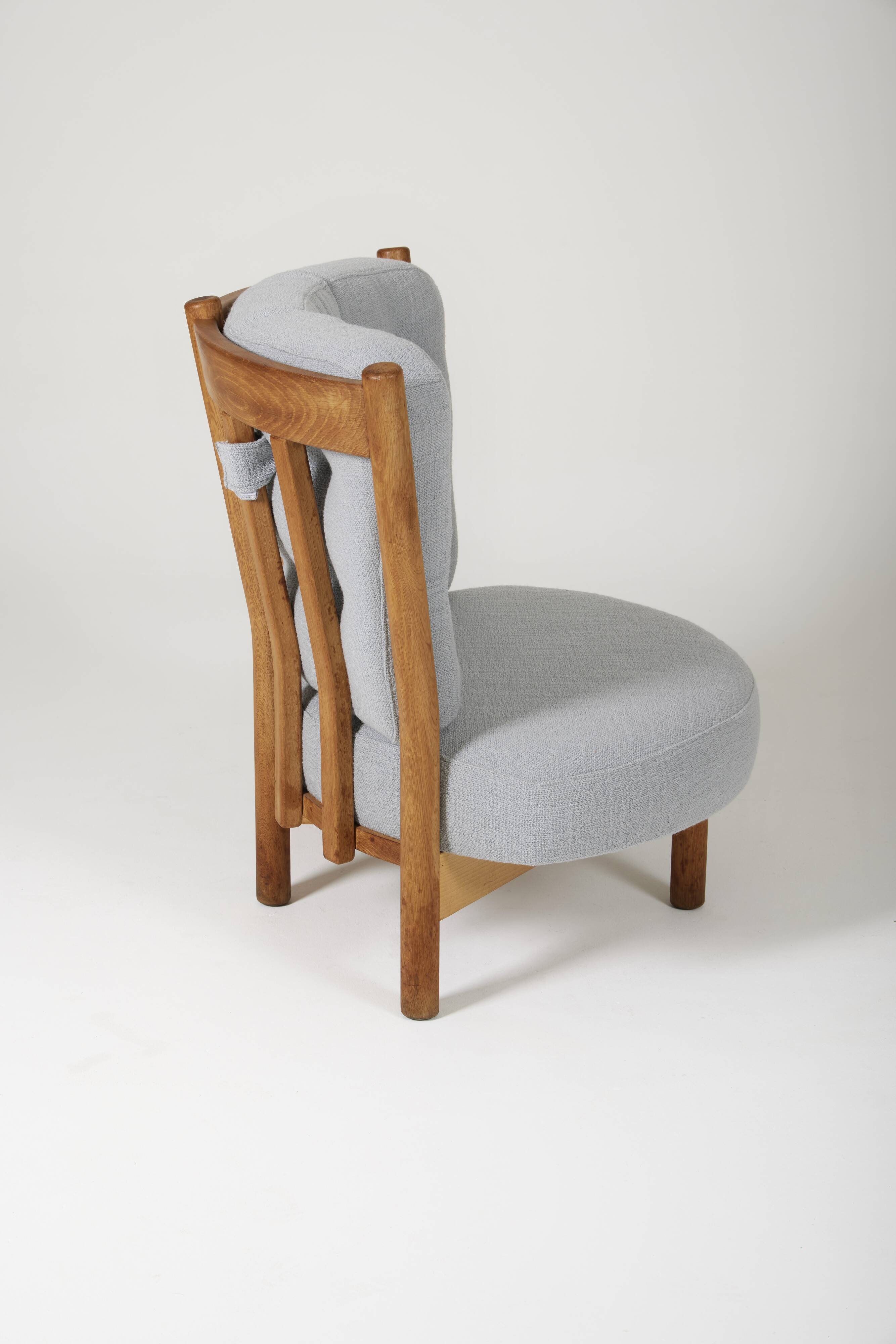 Guillerme & Chambron wooden armchair