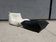 100% authentic Ligne Roset Togo 1-seater + pouf original leather Black & White