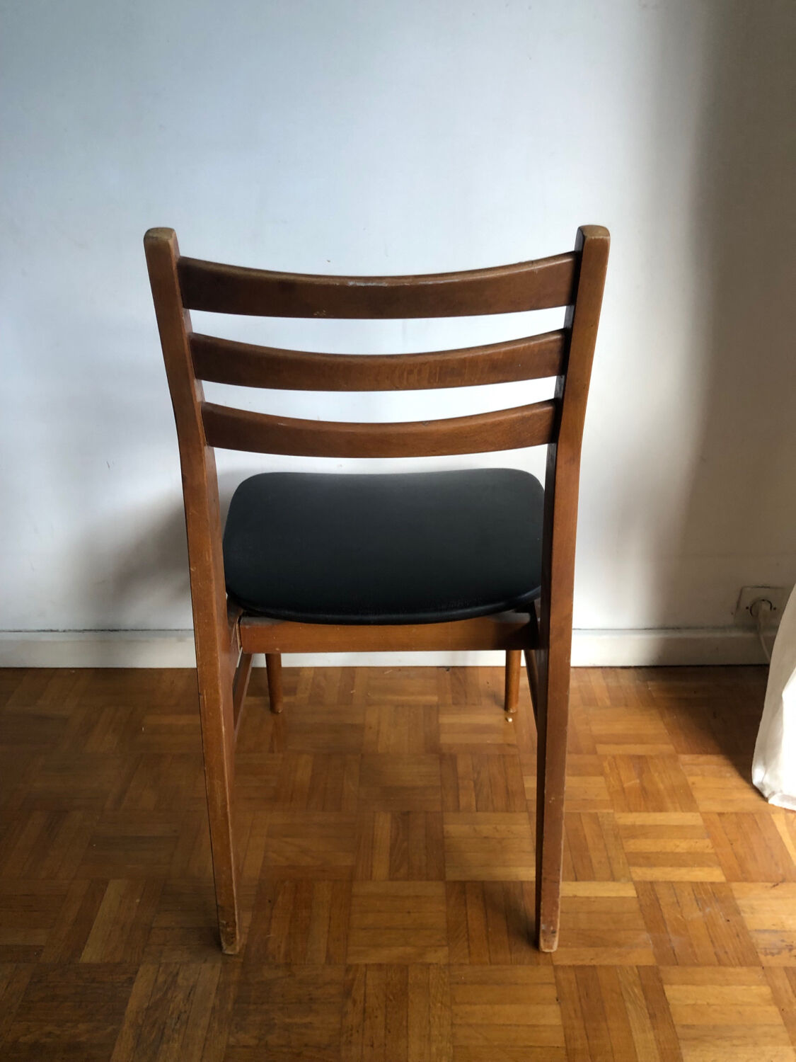 Series of four Scandinavian ash chairs