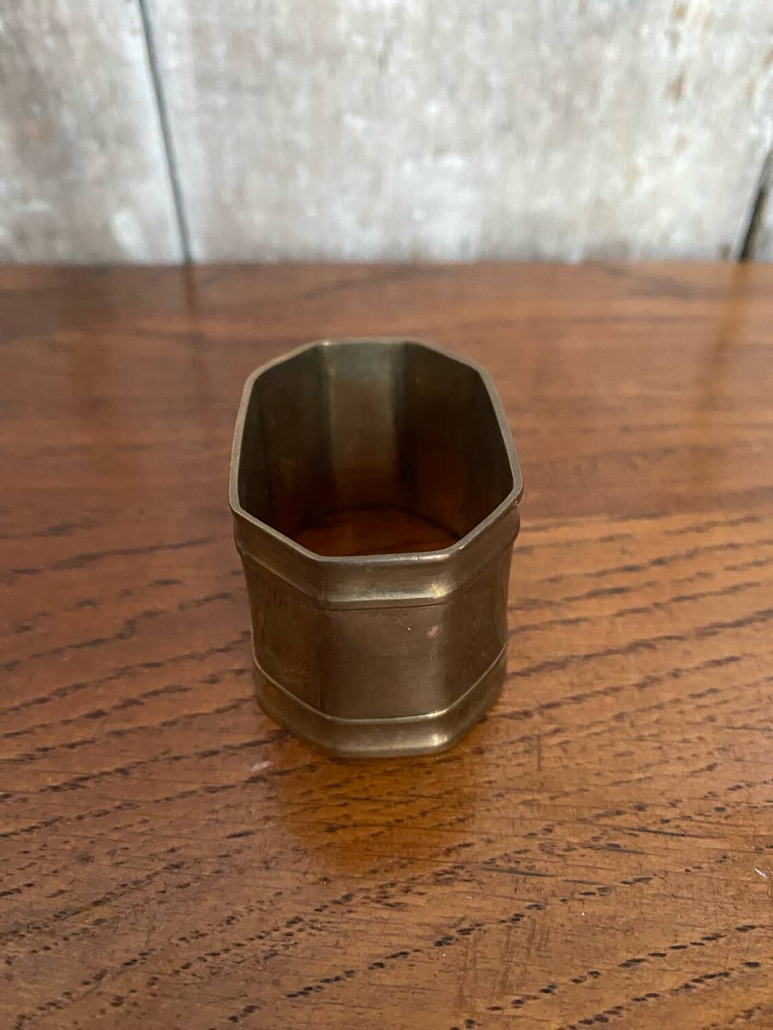 Antique Brass Napkin Ring + Vintage Marine Anchor #B668