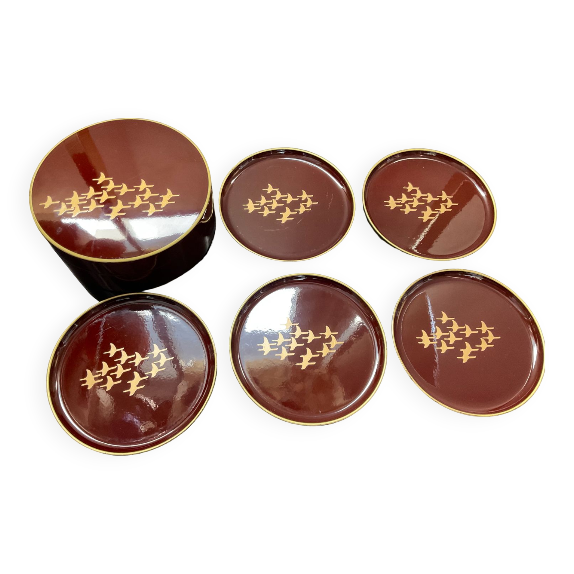 Series of vintage coasters 70s