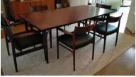 Set table, 5 chairs and 1 armchair - Denmark / Arne Vodder