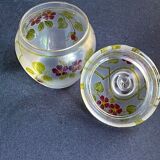 Non-selfish night service - art nouveau - hand-decorated satin blown crystal