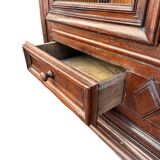 Wrought-iron library from the Louis XIII - Louis XIV period, oak, 17th century.