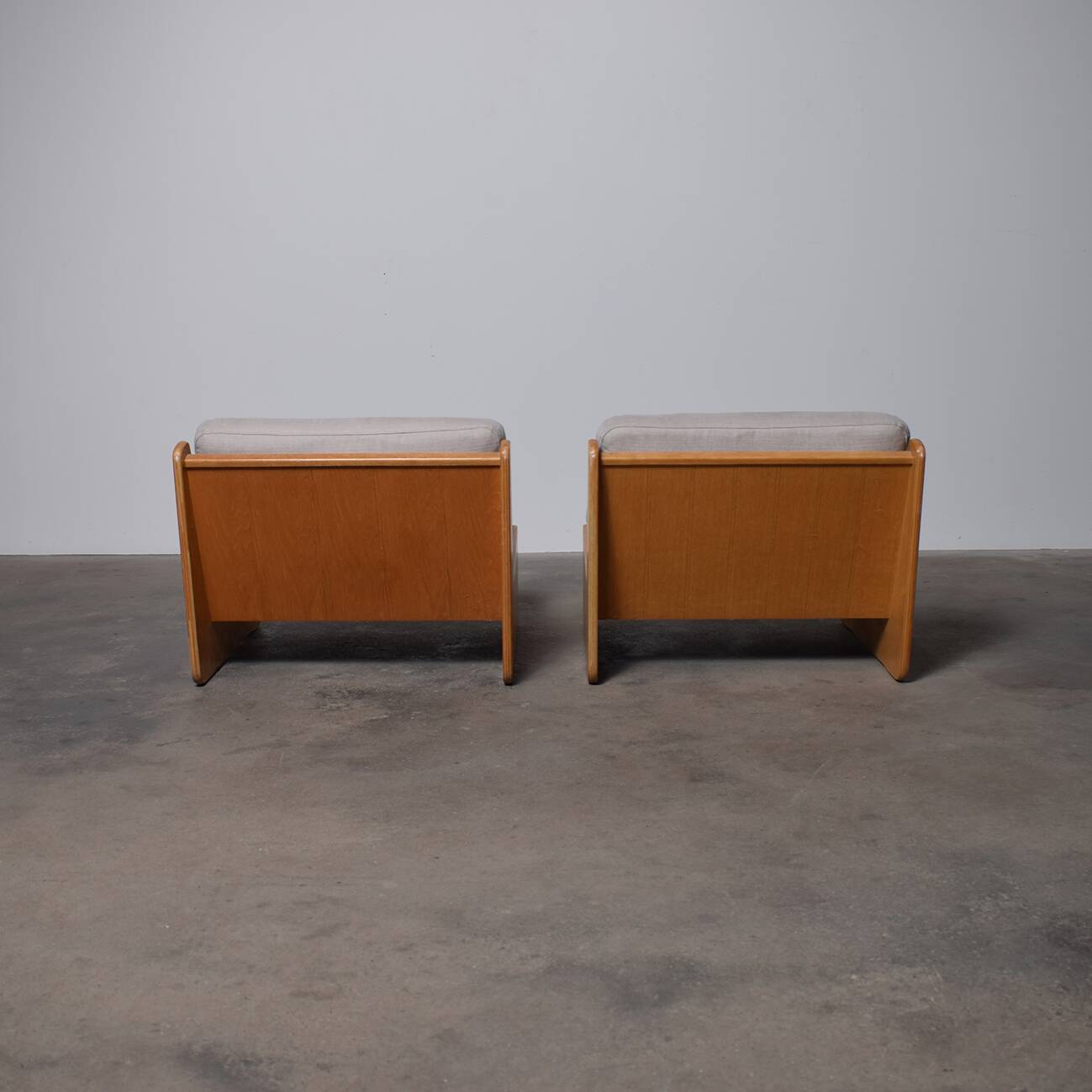 Mid Century Lounge Chairs By Carl Straub 1970s, Set Of 2