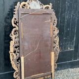 Frame In Carved Wood And Golden Early 18th Century On A Mirror Circa 1900 92x137cm