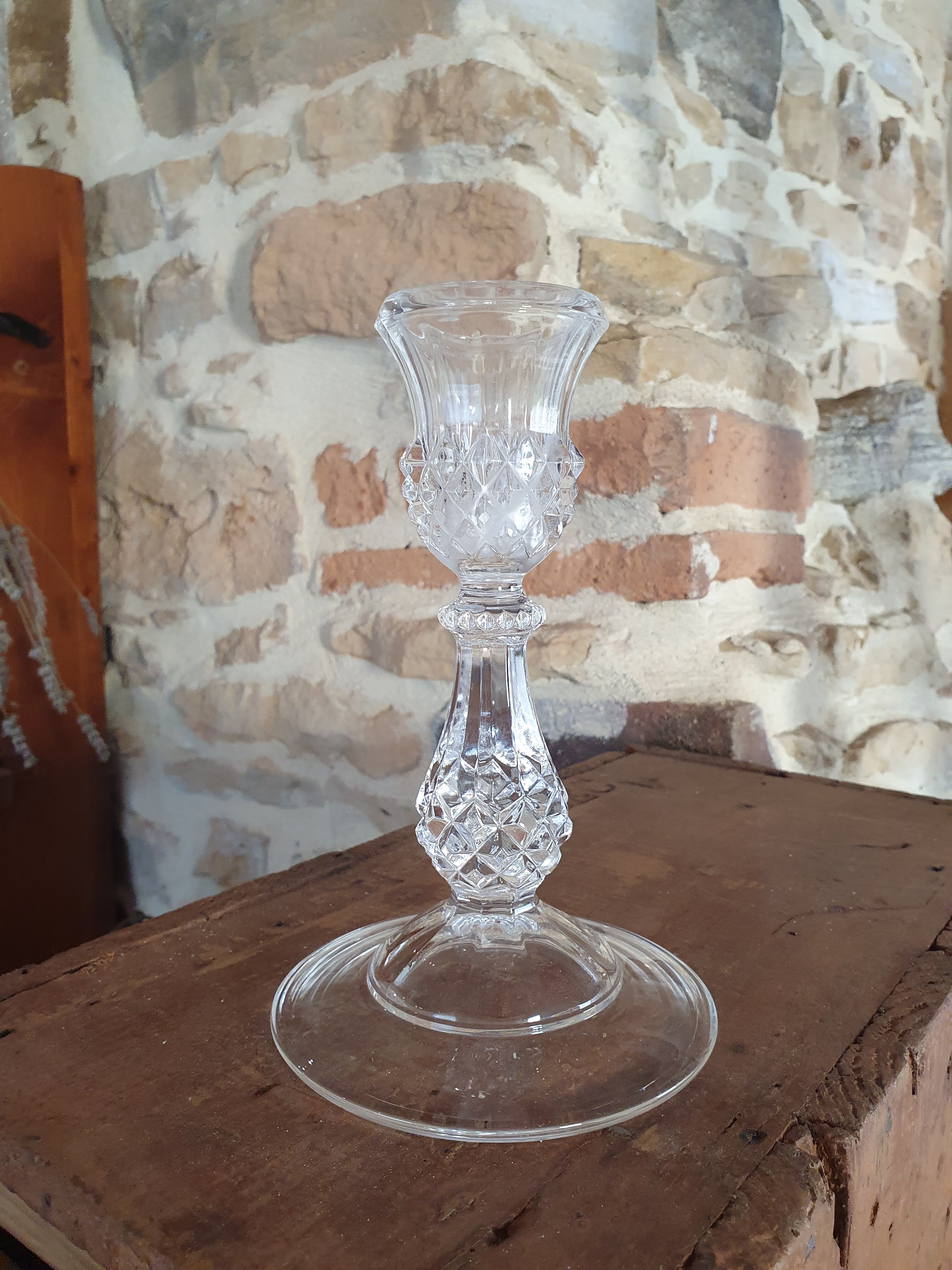 Crystal candle holder