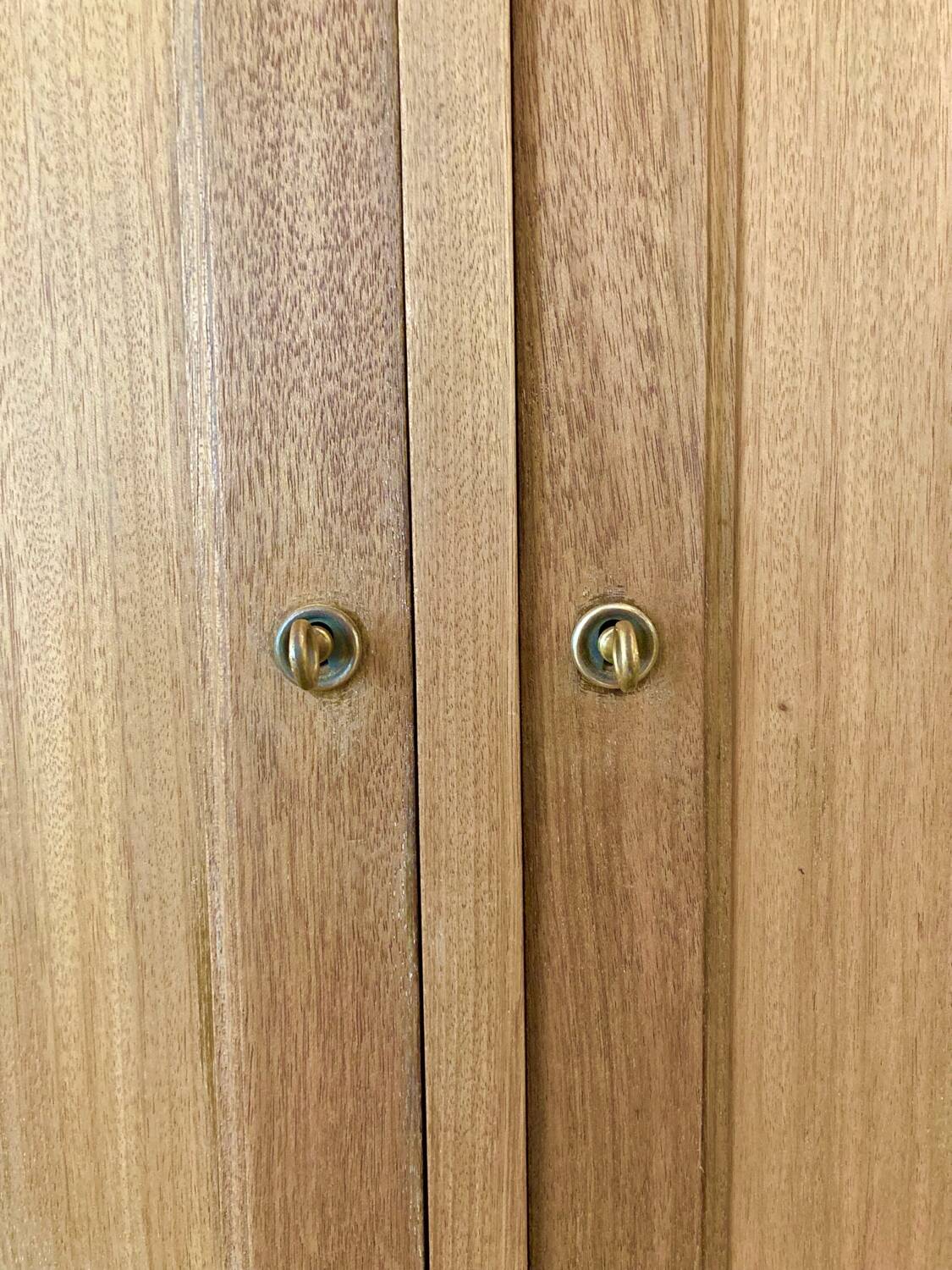 Parisian wardrobe in raw wood