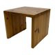 Table d'appoint vintage en bois de pin, petite table des années 1970