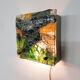 Brutalist glass wall light, The Netherlands 1970’s