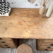 Bureau pin meuble atelier 1950