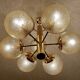 Large Vintage Bubble Glass Pendant Light