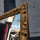 Golden mirror of Italian style called " Francesca " 44x178cm