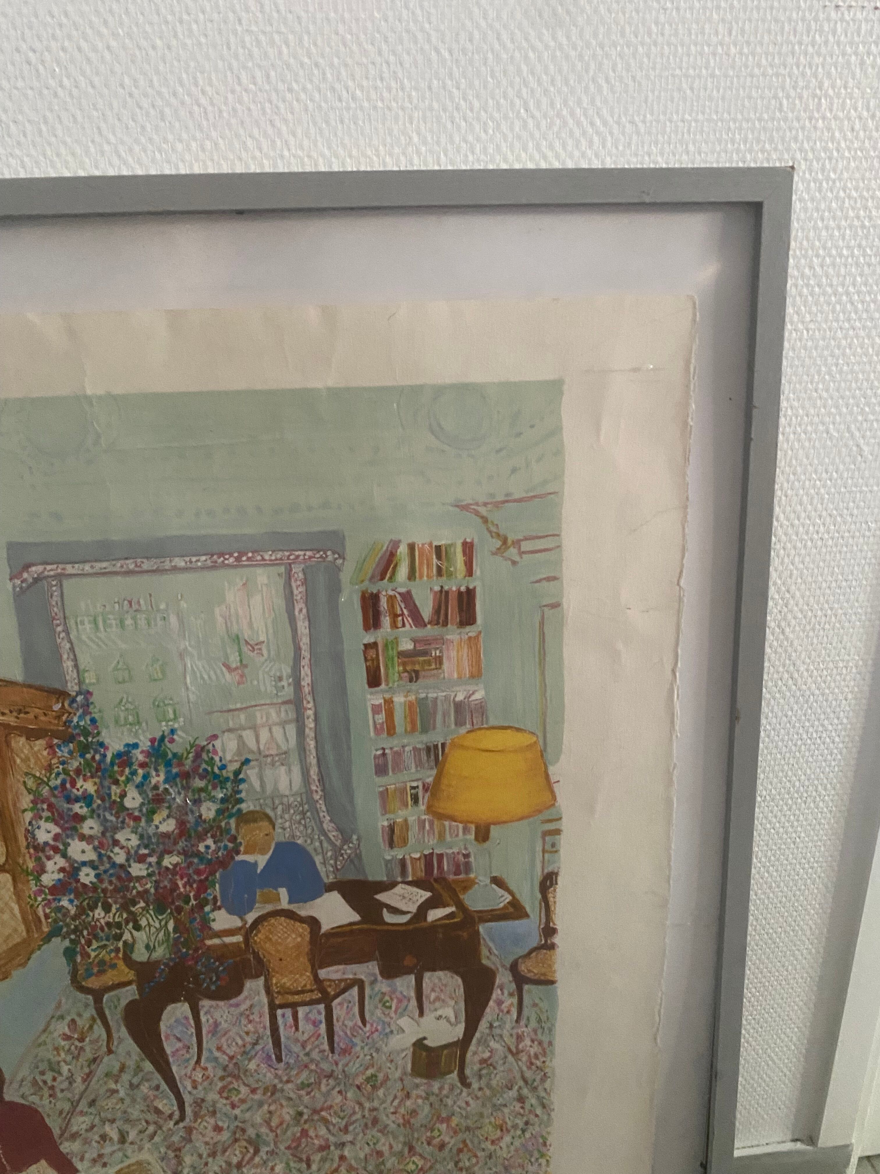 Numbered and signed lithograph by Renée Halpern.