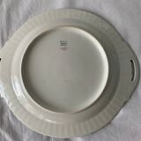 Dessert service 10 plates and a Bernardaud Limoges porcelain cake dish