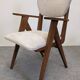 Pair of Scandinavian bridge armchairs in teak, Denmark circa 1950.