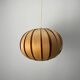 1960s bamboo globe pendant lamp
