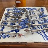 Set of 11 dachshund dog knife holders