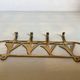Nautical yacht coat rack in brass
