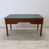 Antique Desk In Walnut, Italy Mid 19th Century, Restored