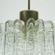 Doria mid century pendant light chandelier with 16 glass tubes 1960s