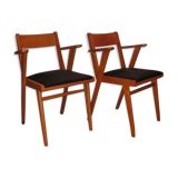 Pair of vintage bridge armchairs