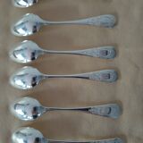 6 silver spoons monogram C B