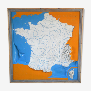 Map of France in fibrociment Elo