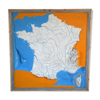 Map of France in fibrociment Elo