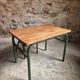 Ensemble bureau et chaise d’écolier vintage – Mobilier scolaire industriel