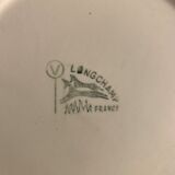 10 Longchamp dessert plates, floral model