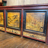Buffet ancien chinois 3 portes + 3 tiroirs