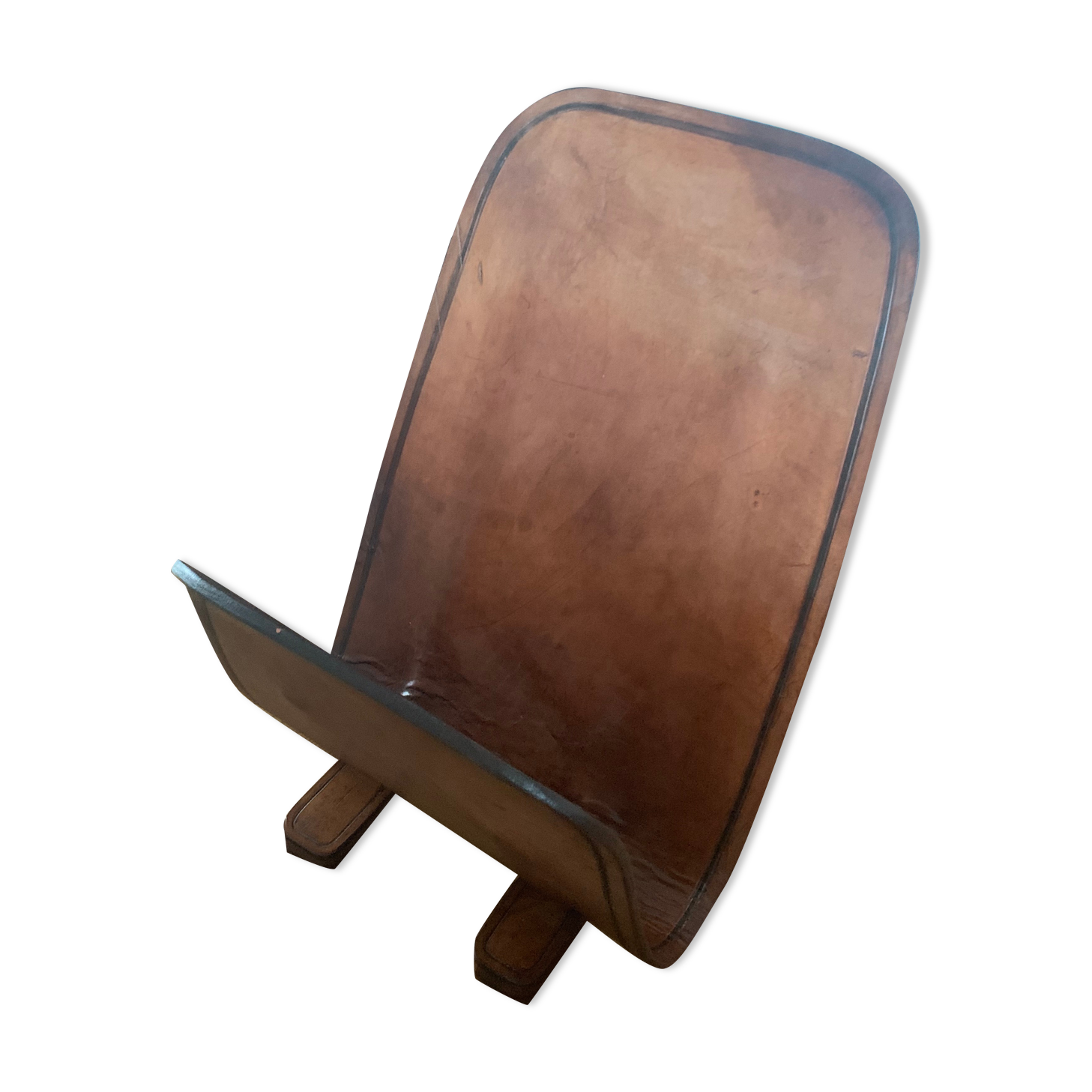 Leather magazine door 60s signed Jean Roc Dunkerque